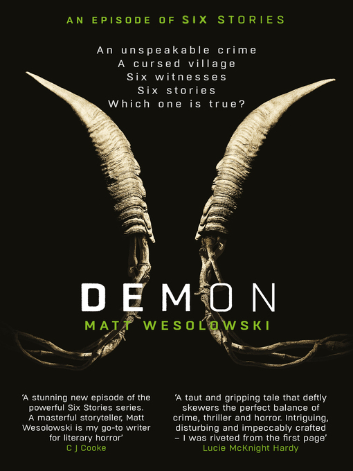Title details for Demon by Matt Wesolowski - Available